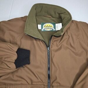 CABELA'S Men's XL Brown Hunting Jacket Duck Goose Mesh Outer‎ Pockets -1572